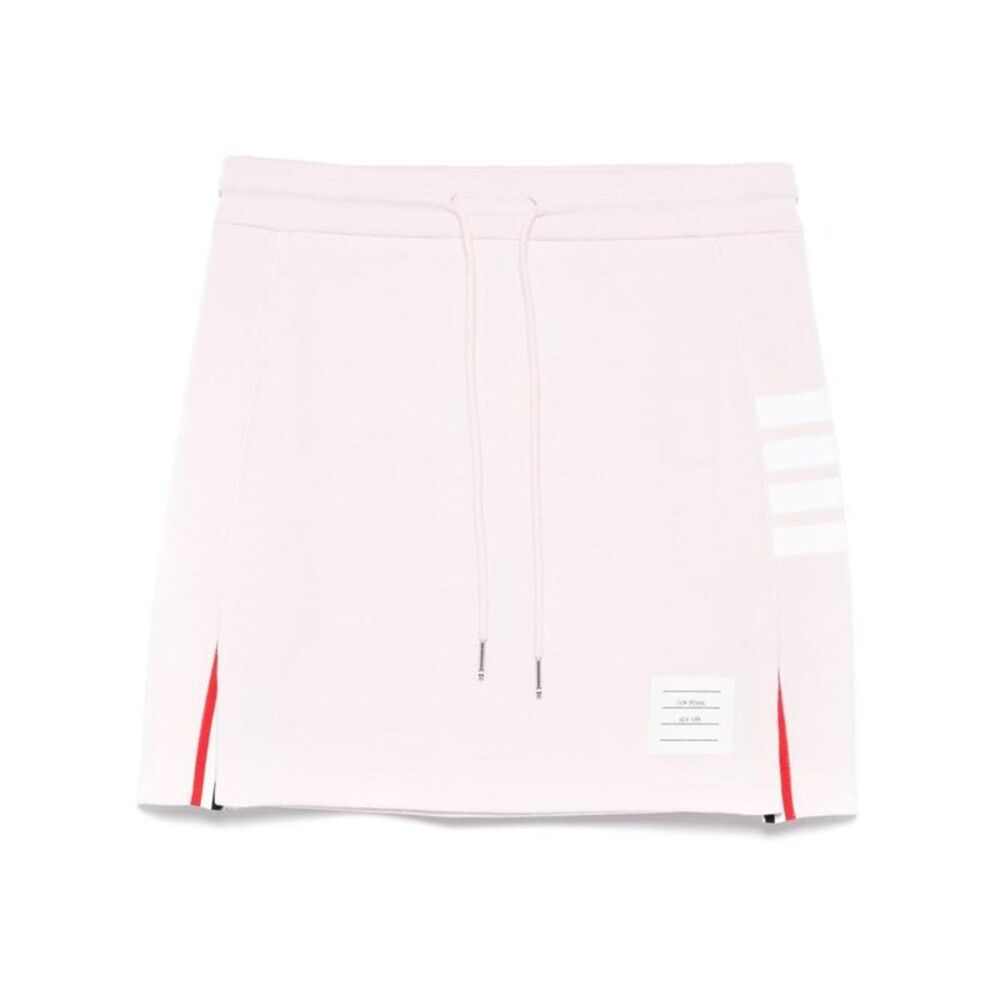 THOM BROWNE Striped Detail Sweat Skirt Women PINK Skirts
